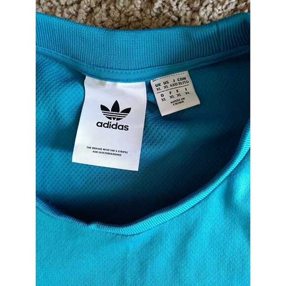 ADIDAS T-Shirt Men's Size XL Aeroready Club Blue Short Sleeve - Picture 2 of 7